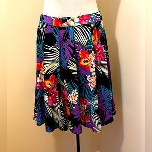 Tropical Floral A line skirt